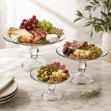 Set de Servicio Selene de Vidrio con Bases