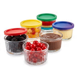 Juego de Vasos Atom con Bases de Colores 5 Piezas