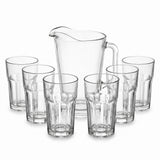 Juego de Jarra y Vasos de Vidrio Moderno 7 Piezas