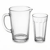Juego de Jarra y Vasos de Vidrio Moderno 7 Piezas