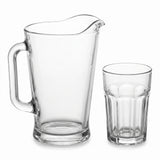 Juego de Jarra y Vasos de Vidrio Moderno 7 Piezas