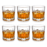 Juego de 6 Vasos de Vidrio Kristalino