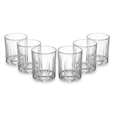 Juego de 6 Vasos de Vidrio para Whisky Boston