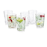 Juego de 6 Vasos de Vidrio para Whisky Boston
