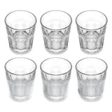 Juego de 6 Vasos de Vidrio para Whisky Boston