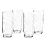 Juego de 4 Vasos Altos de Vidrio Brisa