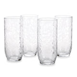 Juego de 4 Vasos Altos de Vidrio Alaska