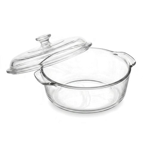 Cacerola de Vidrio con Tapa 1.87 Litros