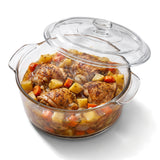 Cacerola de Vidrio con Tapa 1.87 Litros