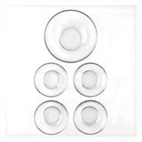 Juego de Ensaladeras de Vidrio Líneas 5 Piezas