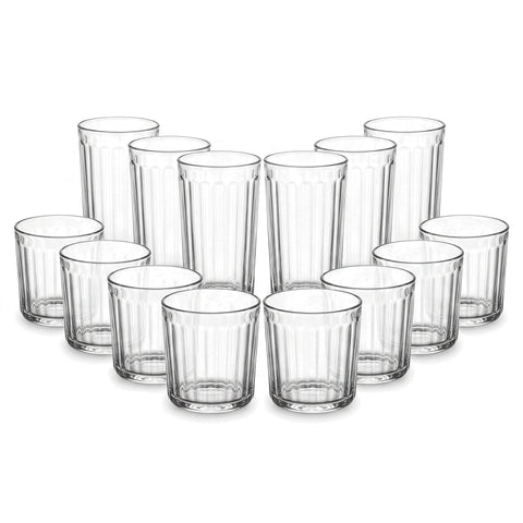 Juego de Vasos de Vidrio Panello 16 Piezas