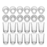 Juego de Vasos de Vidrio Panello 16 Piezas
