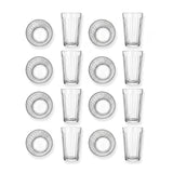 Juego de Vasos de Vidrio Panello 16 Piezas