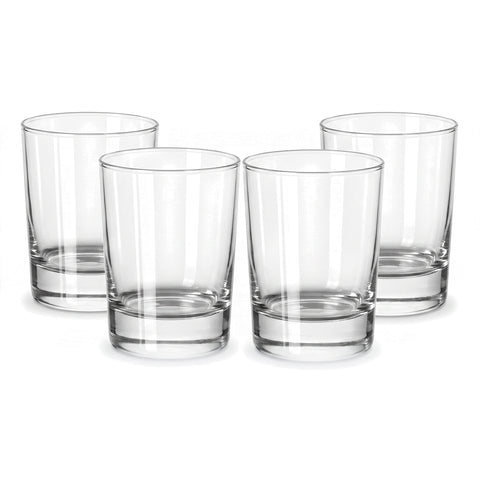 Juego de 4 Vasos de Vidrio Scandi