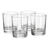 Juego de 4 Vasos de Vidrio Scandi
