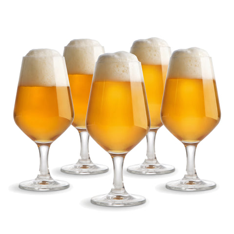 Juego de 6 Copas de Vidrio para Cerveza Enjoy