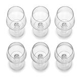 Juego de 6 Copas de Vidrio para Cerveza Enjoy