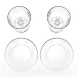 Juego de 4 Copas de Vidrio para Postre
