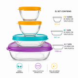 Juego de Recipientes Serve It 4 Piezas