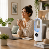 Ventilador Sin Aspas con Humificador 6 Velocidades con Pantalla Digital