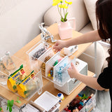Organizador de alimentos con asa para refrigerador ideal para organizar tu cocina, alimentos e insumos, así como productos de uso personal diseñó 5 en 1
