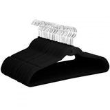 Ganchos de Terciopelo para Ropa 50 Unidades, Apilables, Perchas de Ropa, Calidad Premium Gancho 360 Grados Incluye 3 cubrepolvo Grande 3 medianos y 1 Extragrande