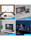 HUB 10 en 1 USB C Adaptador Universal con 100W Power Delivery, USB-C HDMI 4K, 5Gbps USB-C Puerto de datos, Interfaz de audio 3.5mm, lector de tarjetas SD / TF, Con VGA, entrada RJ45 Gigabit Ethernet