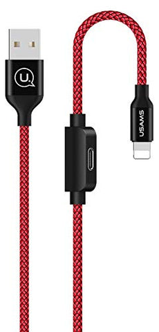 Cable de Carga con Entrada iOS con Auxiliar Audio 3 en 1