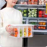Organizador de alimentos con asa para refrigerador ideal para organizar tu cocina, alimentos e insumos, así como productos de uso personal diseñó 5 en 1