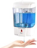 Dispensador de Jabón Automático de 700ml sin Contacto eléctrico Dispensador de gel antibacterial y Despachador de Jabón con Sensor de Movimiento Infrarrojo