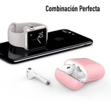 Funda Para Caja De AirPods De Silicon Máxima Protección