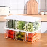 Organizador de alimentos con asa para refrigerador ideal para organizar tu cocina, alimentos e insumos, así como productos de uso personal diseñó 5 en 1