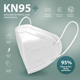 50 piezas de cubrebocas KN95. Tapabocas, Mascarillas Protectoras con 5 Capas, Cubrebocas Desechable y Ajustador Nasal con empaque individual (Ajuste Comodo, Blanco)