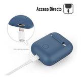 Funda Para Caja De AirPods De Silicon Máxima Protección