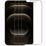 Paquete con 3 Piezas Micas Premium 9D Compatible con iPhone 13 / iPhone 13 Pro de Vidrio Cristal Templado ultra resistente y Claridad HD. No interfiere con los sensores