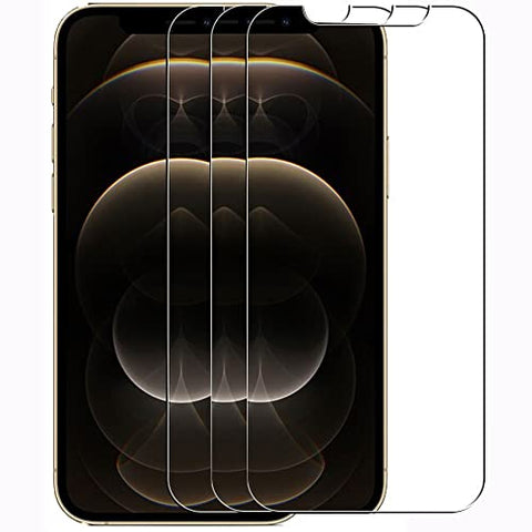 Paquete con 3 Piezas Micas Premium 9D Compatible con iPhone 13 / iPhone 13 Pro de Vidrio Cristal Templado ultra resistente y Claridad HD. No interfiere con los sensores