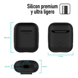 Funda Para Caja De AirPods De Silicon Máxima Protección
