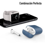 Funda Para Caja De AirPods De Silicon Máxima Protección