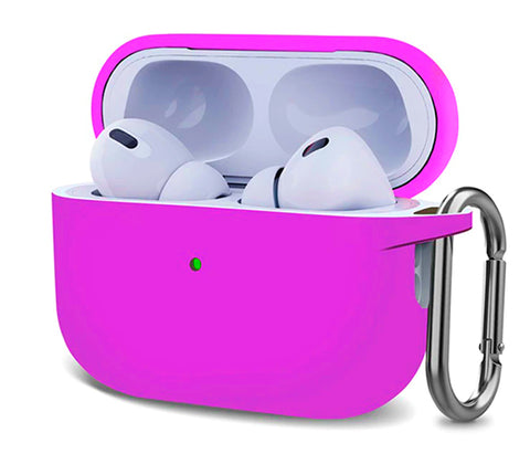 Pack 4 Fundas Para AirPods Pro De Silicon Amarillo Naranja Verde Morado